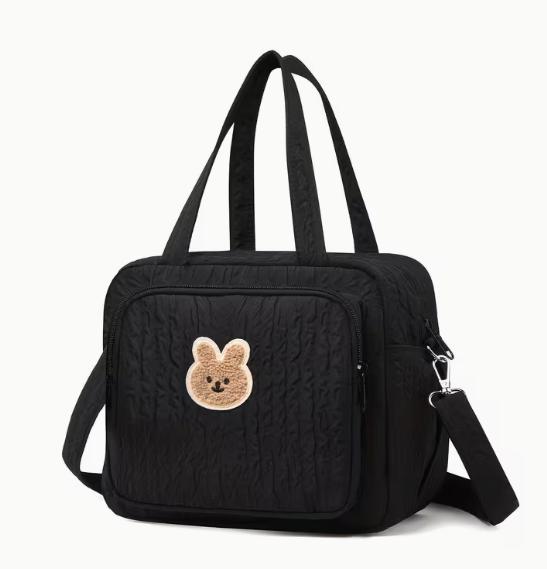 Cute Diaper Bag, Shoulder Bag, Portable Mommy Bag, Multifunctional Storage Bag, Lightweight Mommy Bag