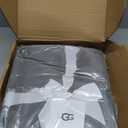 UGG Euphoria Faux Fur Throw Blanket, Oversized Soft Throw for Bed or Couch, Luxury Bedroom Decor, Plush Blankets, Machine Washable, 50-inch x 70-inch, Charcoal Grey