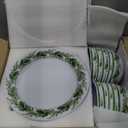 30 Pcs Christmas Melamine Dinnerware Set, 10 Pcs 11" Dinner Plates, 8" Plates, 6" Soup Bowls, Holly Leaf Christmas Dishes Gift for Home, Xmas Party, Festive, Holiday, Dining, Celebrations