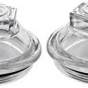 21-36 Oil Caps Bath Dust 2 PCS K71-148-00 Replacement for 9K-10K General Duty Axles 1989-2009 10K HD 12K 15K 4.0" Threads Trailer Axle Plastic Screw-on Oil Cap Kit with Rubber Plugs