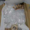 Magic Season Decorative Glass Bottles with Cork Stoppers (3.3 fl oz. Pudding Bottles / 50 Pcs)