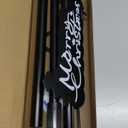 Garland Hanger for Front Door Frame, Adjustable Width 35"-46" Heavy-Duty Garland Door Hanger for Christmas Wreaths Lights Decoration with Merry Christmas Sign/No Nails or Screws