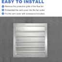 PATIKIL 12x12 Inch Aluminum Vent Cover, Louver Shutter Exhaust Fan Louvered Vent Automatic Gravity Square Grill Self-Closing Vent Cover for Greenhouse Industrial Exhaust HVAC System