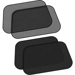 EcoNour Car Side Window Shades for Baby | 4 Pack - Car Window Sun Blocker Shades for Kids | Foldable Cling Window Cover Protects UV & Heat Glare | Window Shade for Privacy | Medium (21"x12")