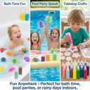 Magic Water Elf Toy Kit Refill & DIY Slime Squishy Making Kit for Kids, STEM Arts & Crafts Family Activity, Indoor Rainy Day & Holiday Fun(24 Bottles:12 Colors)