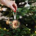 2 x Pawzity Goldendoodle Ornament - Goldendoodle Christmas Ornaments - Dog Gifts for Women Men, Dog Lovers Gifts - Dogs Ornaments 2025 - Acrylic Christmas Hanging Ornament 2025