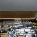 Amazon Basics 3-Shelf Adjustable, Heavy Duty Storage Shelving Unit on 2'' PP Plastic Wheel Casters, Metal Organizer Wire Rack, 23.2" L x 13.4" W x 32.75" H, Black