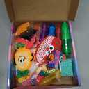 VattaFrast DIY Bead Art & Mosaic Kit for Kids Ages 6-12 Complete Craft Set with 15PCS Colorful Templates Fun Stencils Bead Pens Creative Arts Crafts Activity for Boys Girls