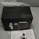 KOFAIR Safe Box for Home Safe (0.23 Cubic Feet) with Fireproof Bag, Personal Money Safe for Cash Saving, Mini Safe Box with Key, Digital Safety Box with Light, Money Lock Box (Black)