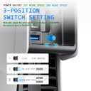 for PS5 Cooling Fan with Led Light, Quiet for PS5 Fan Cooling Fan for PS5 Cooler Cooling Fan for Playstation 5 fan with 3 Small Fans 3.0 USB Port 2 Fan Speed Setting fan (White)