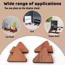Wood Mini Place Card Holder 2.36X3 Inch for Sign Holder Chalkboard Bar/Coffee Menu Message Board Display, Table Number Food Label Stand