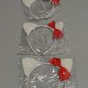 Knitgrip 12 Pcs Kitty Cat Ears Headbands Gift for Kitty Friends Birthday Party Favor Kitten Decoration(Red,Retro)