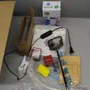 GOZILLA Aquatic Turtle Tank+Lamp+Filter Kit, Upgrade PC Turtle Tank Starter Kit with Adjustable 360Lamp & Filter,Reptile Habitat Lid,Hanging Platform for Small Reptiles.(15.757.99''/White)