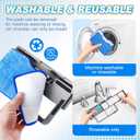 KEEPOW Reusable Mop Pads Refills Compatible with Shark VACMOP VM252 VM200 VM401 VM180 VM252GN VC205 VM250 Cordless Hard Floor Vacuum Mop, VMP30 Compatible with VACMOP Replacement Pads, 4+2+1 Pack