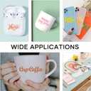 HTVRONT Permanent Adhesive Vinyl Sheets for Cutting Machine, 40 Sheets 12" x 12" Permanent Vinyl Bundle for Cups, Decals, Craft Projects