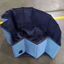 Artilife Whelping Box for Dogs Welp Box Whelping Pool,Puppy Whelping Pen for Dogs Puppies,Great for Puppies,Easy to Clean (47inch Dia.x12inch H(120x30cm), Blue)