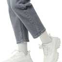 DREAM PAIRS Women Chunky Fashion Sneakers Platform Bold Lace-Up Comfortable Sneakers. (7)