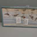 ArtSquare Beach Coastal Sea Birds Wooden Framed Wall Art 24x12 Inch