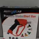 AURORA CAR Short Pressure Washer Gun 5000PSIHigh Pressure Washer Gun with 5 Spray Nozzle Tips, 3/8" Quick Connect Plug and M22-14/15mm Fittings, Power Washer Gun Compatible with Foam Cannon12 GPM