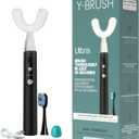 Y-Brush Ultra - Sonic Toothbrush Multiple Modes - 6-Month Battery, Advanced Plaque Removal, Whitening Technology (Ultra - Black, Adult (12-99 yo))
