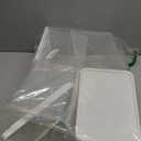 4 Pack 1.3 Gallon Drink Dispenser with Spigot for Fridge, Leakproof Plastic Water Container Fridge Beverage Dispenser Ice Juice Dispenser with Spigot for Home Party Restaurant Bar Buffet