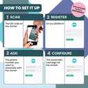 MESSAGENES | Customizable Whatsapp QR and NFC Sticker for Reception | 2 Units Reusable NFC Card Size Stickers | Connect with Your Customers on Whatsapp | Solution for Receptions (3.38" x 2.16", Green)