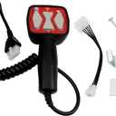 Hand Held Snowplow Controller Switch Compatible with Western 56462 56369 6-pin, Fisher 9400 8292 Straight Blade Plows, Replace# 1306902