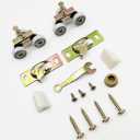 Pocket Door Commercial Grade Hanger Fits Johnson Part #1125 & Upgrades #1500 Hardware Kit, 1" Nylon Ball Bearing, 1-1/4" C.T.C, Min. 1" Thick Doors, 200lbs Capacity