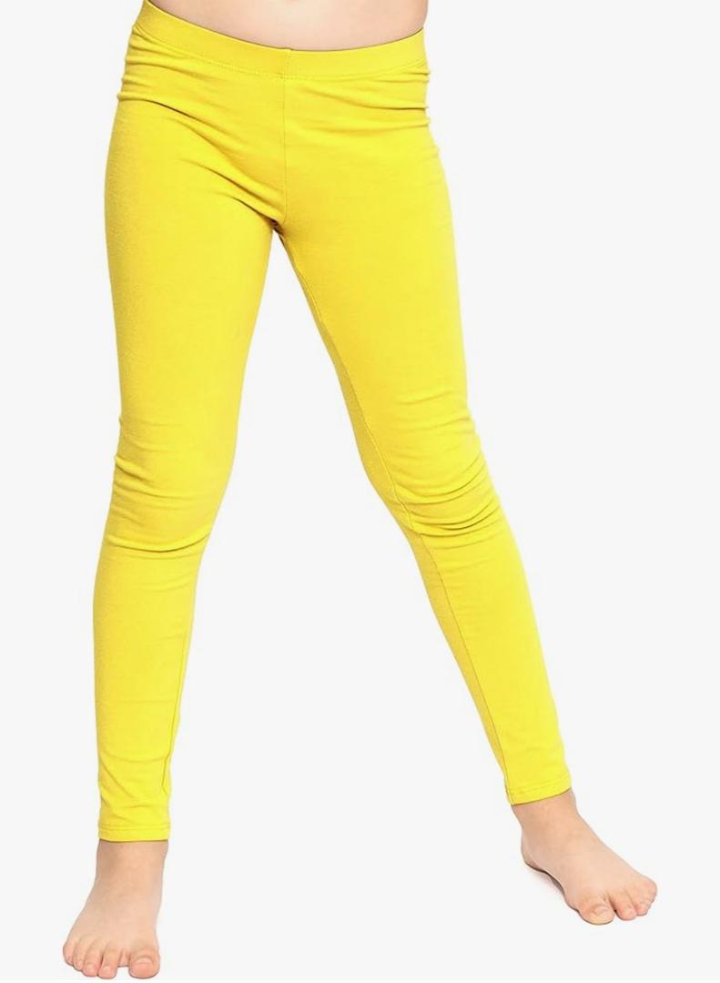 STRETCH IS COMFORT Girl's Cotton Footless Leggings | Stretchy | Size 2-16, S