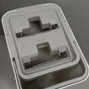 JOYMOOP Mop and with Wringer Set, White Flat Squeeze Mop Set for Floor Cleaning, Wet Dry Mop for Walls, Wall Cleaner with Long Handle, Hardwood Floor Mop-5 Microfiber Cloths