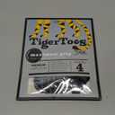 DOK TigerToes Premium Non-Slip Dog Socks for Hardwood Floors - Extra-Thick Grip that Works Even When Twisted - Prevents Licking, Slipping, and Great for Dog Paw Protection - Size Small (Classic Grey)