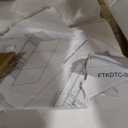 DWVO 70.8" Large Dining Table for 6-8 People, Modern Rectangular Wooden Dining Table, Rustic Kitchen Table with Heavy Duty Metal Gold Legs for Dining Room