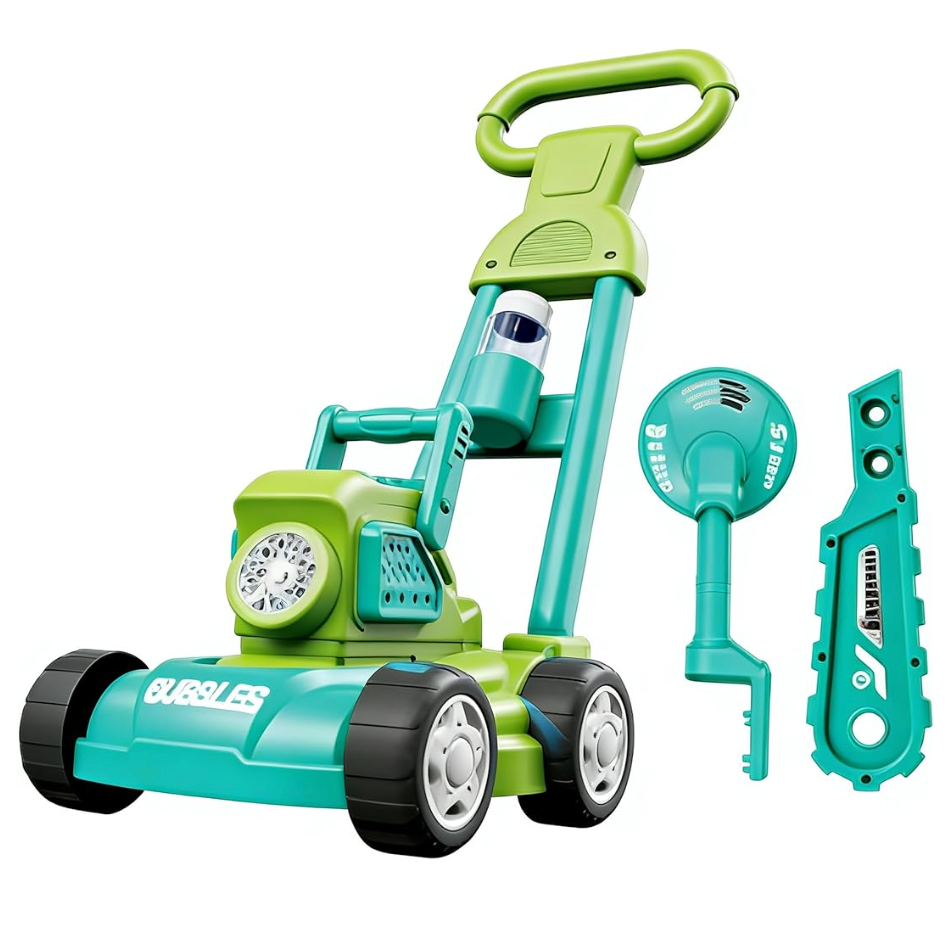 Bubble Lawn Mower For Kids 3 In 1 Bubble Machine 