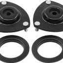 Front Driver and Passenger Side Shock Absorber Upper Strut Mounts with Bearing for Honda CRV 2002-2004, Element 2003-2011, Acura RSX 2002-2006