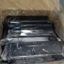 Delamu 2 Pack 3-Tier Bathroom Under Sink Organizers and Storage, Multi-Purpose Stackable Pantry Organization and Storage, Pull Out Clear Kitchen Bathroom Cabinet Organizer with Movable Dividers, Grey