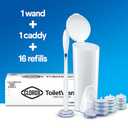 Clorox ToiletWand Disposable Toilet Cleaning System - ToiletWand, Storage Caddy and 16 Disinfecting Refill Heads