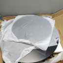 Coffee Table, 27.6 Circle Coffee Tables for Living Room, 2 Tier Round Coffee Table with Storage, Wood Accent Center Floor Table for Bedroom, Industrial Home Office, Black (27.6" D x 17.7" H)