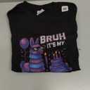 Bruh Its My Birthday Funny Llama Pinata Bday boy Kids Party T-Shirt, Black, Small