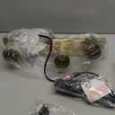 3 Light Track Lighting Kit,Gold 3 Way Modern Plug in Ceiling Spotlight,Industrial LED Wall Light for Kitchen Cabinet Gallery Bar Hallway Living Room,Rocker Switch,15 Foot Cord(No Bulb)