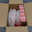 Candy Cane Party Plates Supplies - Peppermint Swirl Red Green Paper Plate Napkins Cup Knives Spoon Fork - Serve 50 for Christmas Holiday Party Decorations