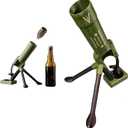 Mortar Bottle Opener Beer Bottle Mortar Opener Tube, 51mm Heavy Duty Tactical Cap Launcher Hands-Free, Funny Beer Bottles Opener For Bars Desks Shelves Green (Green-For Corona Beer 335ml)