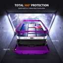 Designed for iPhone 16E Case 6.1'' with [Military Drop Protection][Compatible with Mag-Safe] Shockproof 16E Phone Case for Men Wowen,Purple
