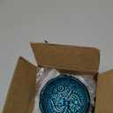 Handmade Decorative Turkish Ceramic Bowl Set of 6, Green Pinch Bowls for Dipping & Serving - Small Versatile and Unique Charcuterie Accessories, Mini Sauce Dish, Floral Pattern Snack Bowls