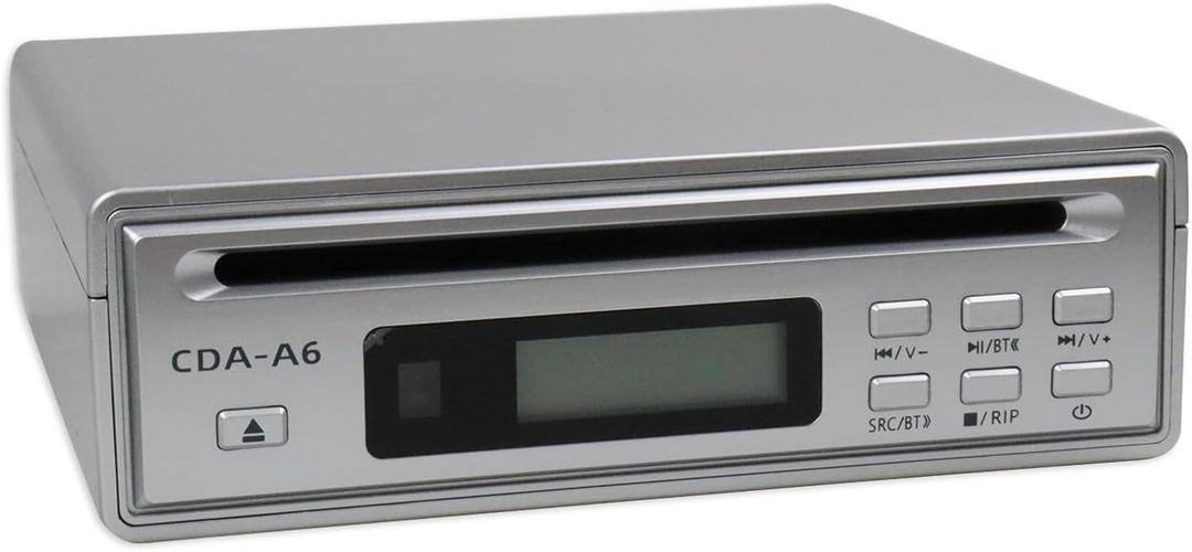 Portable Bluetooth CD Player for Home CD Ripper Hi-Fi Audio CD Player Desktop CD Players Optical and AUX Output，Lossless Sound Quality