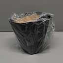 ZXJ Small Trash Can - 1.8 Gallon - Black - Waste Basket - Garbage Bin Bathroom,Kitchen,Office,Dormitory,Camping,Kids Room