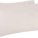 Kamas Egyptian Cotton Sateen Weave Pack of 2 Extra Large Pillowcase to Fit Your Oversized Pancake Large Huge & Gusseted Pillows (Ivory, Queen Oversize- 23x34)