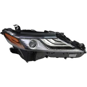 Headlight Assembly w/DRL Compatible with 2021 2022 2023 2024 Camry XSE XLE Projector Headlamp Black 8111006G30 TO2503300 Passenger Side (right)