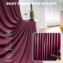 10ftx15ft Burgundy Backdrop Curtains for Parties, Wrinkle Free Polyester Burgundy Photo Backdrop Drapes 2 Panels 15 ft Long Back Drop Cloth for Wedding Birthday Photography Background Party