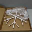 Fudios Lighted Snowflake LED Warm White Battery Operated with Timer 70L Fairy Lights 14in for Christmas Wall Window Winter Decoration Indoor Outdoor use