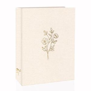 Holoary 5x7 Photo Album 100 Photos, 100 Pockets Picture Album, Linen Fabric Cover Big Picture Book for Photos, Photo Album 5x7 for Family Weddings Travel Memories(Beige)